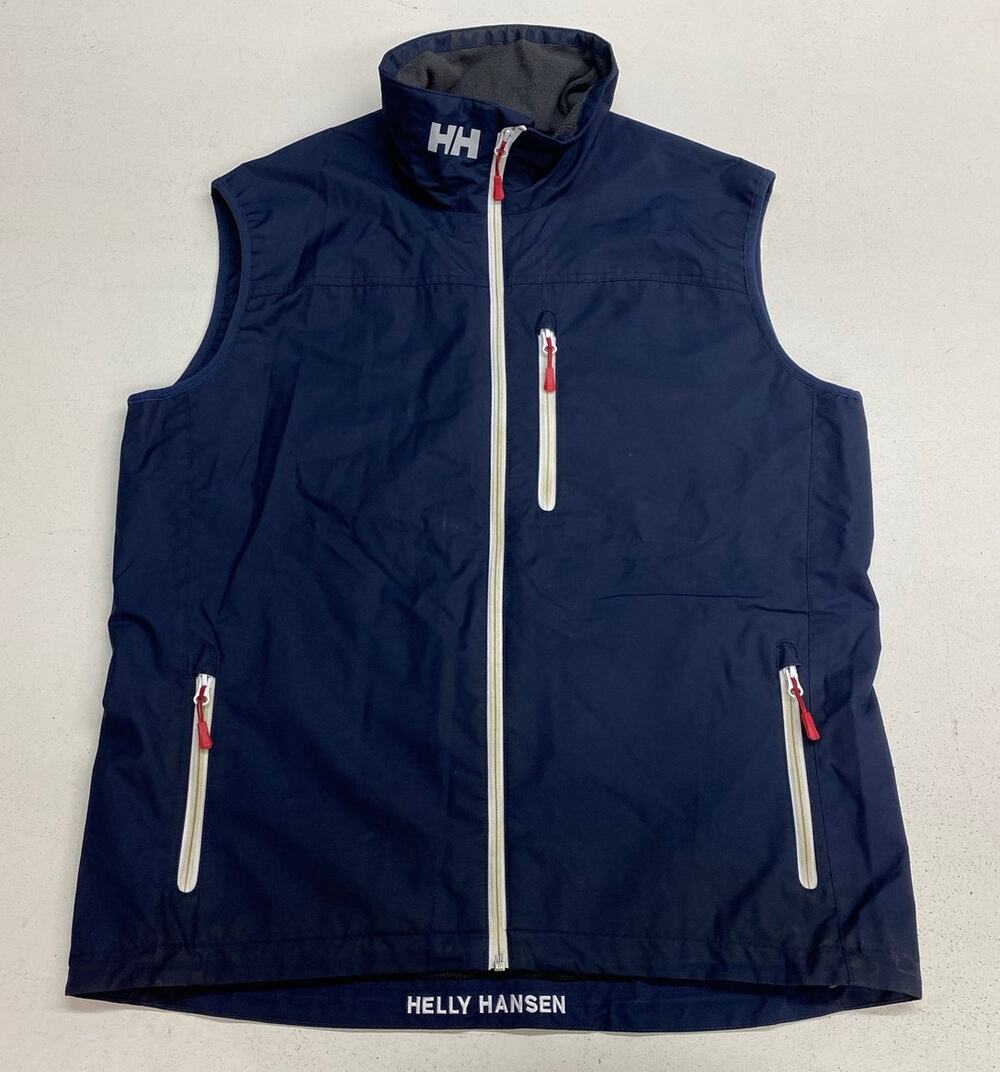 Men Helly Hansen Regular Fit sailing windbreaker full zip-up vest jacket XL